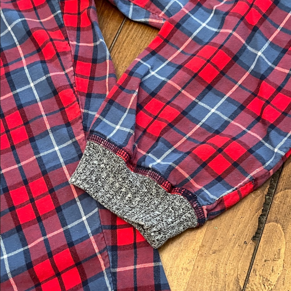 Red and Blue Plaid Pajama Pants - Picture 4 of 5